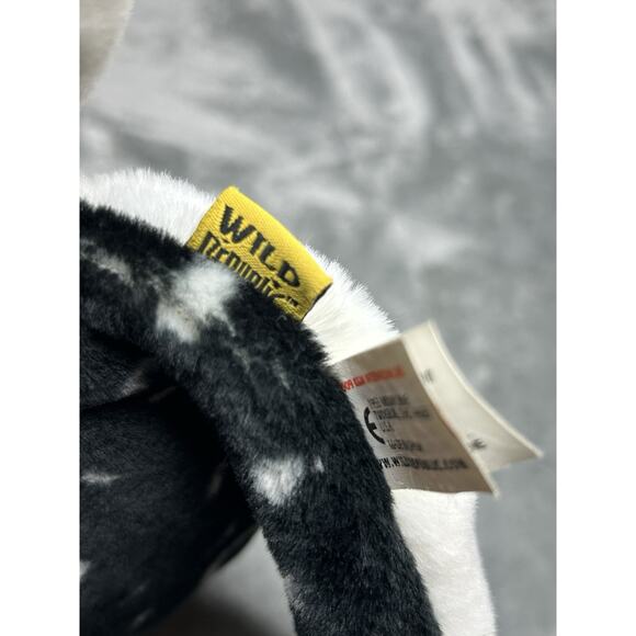 Wild Republic Black White STINGRAY FISH 12" Plush Stuffed Animal 2009 Ocean - Picture 7 of 7